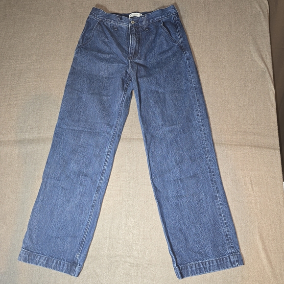 Abercrombie & Fitch Denim - Abercrombie & Fitch High Rise Loose Jeans Wide Leg Denim Women's Size 6/28